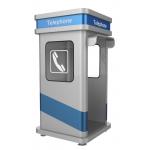 Sound Proof Kiosk Soundproof Phone Booth 25dB Noise Attenuation Without Door for sale