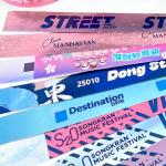 Durable Colorful Holographic Wristbands Perfect for Event Entry & Custom Messaging for sale