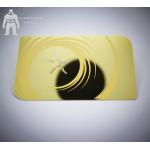 Waterproof  Gold Metal Business Cards  ,  Bronze Plating Metallic Gold Card Different Shading for sale