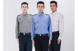 China Classic Stereo Lapel Male Security Guard Dress Uniform With Detachable Security Badges supplier