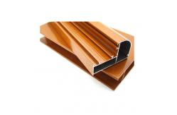 China Non - Toxic Fire Powder Coated Aluminium Extrusions 6063 T5 Deep Beige supplier