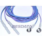 Medical Pure Silver EEG Gold Cup Electrodes For Researching Neurofeedback Sleep