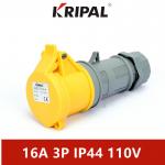 16 Amp 110V IP44 Waterproof Single Phase Connector IEC Standard for sale