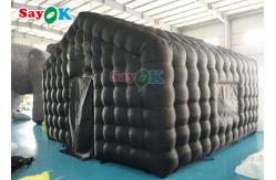China Custom Black Large 20ft Inflatable Air Tent Portable Party LED Lighting supplier