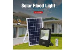 China Foldable Smart Power Application Led Solar Floodlight Brightness Bridgelux Spotlight supplier