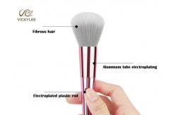 China Soft Touch Electroplating 18.8CM 10 Piece Brush Set supplier