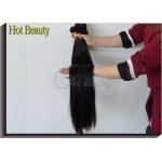 Malaysian Straight Grade 7A Virgin Hair Bundles , Natural Color Non Remy Hair Weave for sale