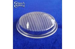 China Durable Molded Borosilicate Headlight Glass Cover For Outdoor Lighting System supplier
