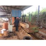 Big vertical band sawmill with CNC carriage automatic wood cutting machine
