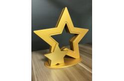 China Metal Stars CCC 20cm Height Custom Trophy Cup For Winners supplier