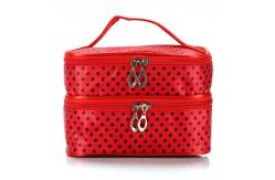 China Multifunction Washable Double Layer Polyester Cosmetic Bag supplier