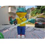 Durable Advertising Inflatables , 0.4mm PVC Tarpaulin Inflatable Frog for sale