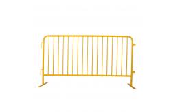 China Hot Dipped Galvanized Queue Steel Crowd Control Barrier With Flat Bases supplier