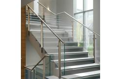 China Modern Stainless Steel Handrails with Polished Finish for Glass Staircases supplier