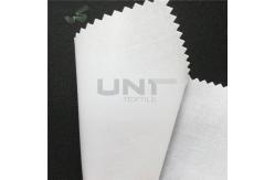 China Collars & Cuffs White Shirt Interlining Plain Weave With HDPE Coating supplier