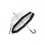Transparent Dome Shape Automatic PVC Apollo Umbrella With Custom Logo Print for sale