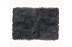 China Super Soft Home Use Polyester Area Rugs D.Gray/ Faux Sheepskin Area Rug supplier