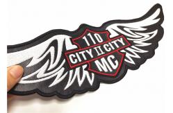China Vest Or Jacket Embroidered Motorcycle Patches 11 Width High Thread Count supplier