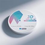 3D Multilayer White Zirconia 1250-1350 HV10 Hardness 1530℃ Sintering CAD/CAM