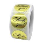 Custom Self Adhesive Vinyl Stickers 1 Inch / 2.5 Inch Thank You Sticker Label for sale