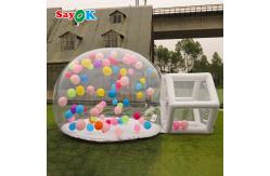 China Sayok Portable Inflatable Bubble House Tent Clear Bubble House Customized Logo supplier