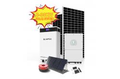 China 5kW Hybrid Solar Power System with Lithium Battery and Inverter supplier
