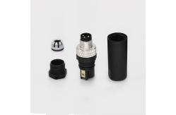 China Field-wireable Assembly Connector M8 Connector 4 Pin Waterproof Male supplier