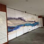 Aluminum Frame Fabric Acoustic System Davao Foldable Sliding Partition For Meeting Room for sale