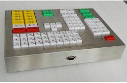 China 80 Keys Mechanical Keyboard With Metal Panel For Transportation Area supplier