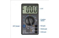 China Pocket Dt700c Autoranging Digital Multimeter Large Display supplier