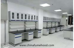 China Customized Wall Chemistry Lab Furniture With Reagent Shelf Resistance Acid supplier