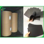 Pure Wood Pulp Dark Black Uncoated Paper For Making Soft Cover Book End Sheet for sale