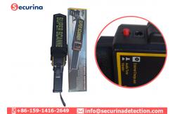 China 270mW Power Hand Held Security Wands Metal Detector With Chargeable Battery supplier