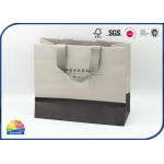 Silk Handle 200gsm Natural Paperboard Shopping Bag Customized Logo for sale