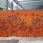 Thickness 1mm Corten Steel Garden Screens Polished Garden Decoration for sale