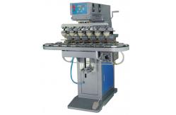China Six Color Pad Printer With Conveyor supplier