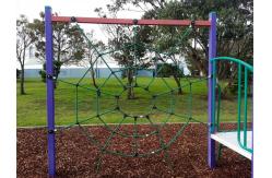 China Combination Climbing Rope Net Aluminum T Connector For Playground supplier