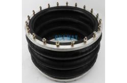 China Heavy-Duty Equipment Air Spring 3H480312 with Flange Ring Triple Convoluted supplier