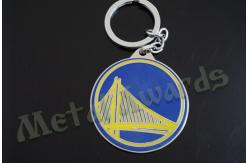 China Circle Design Bridge Metal Key Chains Metal Key Fobs Hard Enamel Customize Logo supplier