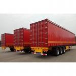 Dual Line Brake System WABCO Tri Axles 60 Tons Side Curtain Trailer for Transport for sale