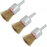 0.25 Inch Hex Shank Fine Crimped Wire End Brush 12500 RPM for sale