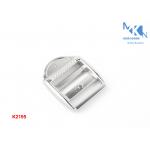 Brush Nickle Metal Ladder Lock Buckle , Custom Metal Backpack Buckles 24mm for sale