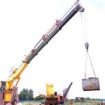 26M Electric 8T Telescopic Boom Offshore Ship Deck Cranes for sale
