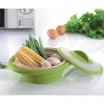 1600ml Foldable Silicone Food Steamer With Lid