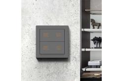 China 86mm Modbus Wall Switch , Home Lighting Switches Two Gang Push Button supplier