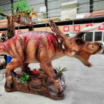 Jurassic World Dinosaur Realistic Animatronic Dinosaur Amusement Park Theme Park Triceratops Model for sale