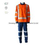 High Visibility Cotton Spring Autumn Fire Retardant Suit for sale
