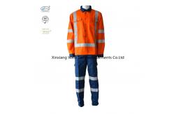 China High Visibility Cotton Spring Autumn Fire Retardant Suit supplier