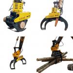 Wood Cutter Excavator Accessories Grapple Saw For Lumbering for sale
