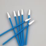 Mini Pointed Sharp Head Dustless Disposable Cleanroom Polyester Swab for sale